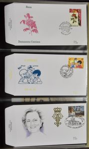1982/1998 Verzameling 860 FDC's in 4 Davo albums, zm