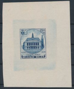 Reprint in light blue, not listed in STES, on small white sheet, vf 