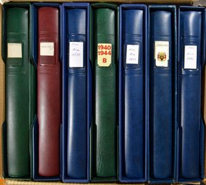 Lindner, 7 albums België met cassette en bladen tussen 1849 en 1970 (meermaals)