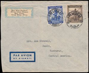 1946 Letter by air franked at 