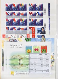 1980/2008 Voorraad in 5 insteekboeken, dikwijls dubbel verzameld gest. + **, zm (Frankeerwaarde: €3.188)