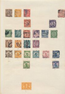 Verzameling op albumbladen, w.o. China vanaf 1900, Korea, Belgische gebieden, zm/m/ntz