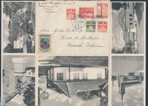 1953 Geïllustreerde brief van Odense naar Brussel, zm