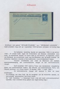 Albanië, 1939/1944, verzameling Italiaanse en Duitse bezetting met o.a. strafport 1940, zm