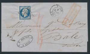 1857 N° 14A Napoléon III 