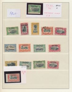 1909 Accumulation on Lindner Album pages of 50 Mols with 