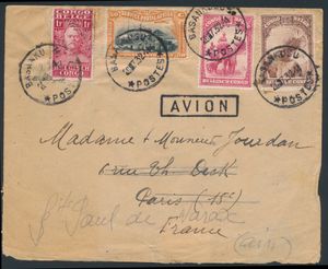 1932/1940 Assembly of 20 items (cover, postcards, airmail) all franked with 