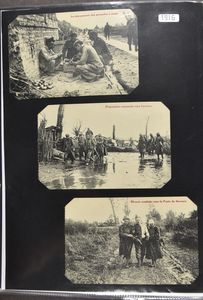 Soldaten, met fantasie, 1916/1919, ook een deel zichtkaarten (332 stuks)
