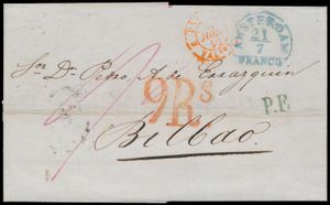 1846 Vorläufer von Amsterdam nach Bilbao/Spanien, 