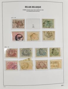 1849/1984 Verzameling in 4 Davo albums, waarbij 221/33 *, Landschappen **, 301 *, Senaat **, 2-luiken *, w.o. veel dubbel verzameld **/* + gest., nominaal, TX, BZ, dienst, SP, LP, zm/m/ntz