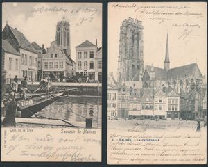 Mechelen, including rare sights, quality to be checked (7 items)