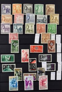 1900/2005 Sammlung in 2 Einsteckbüchern, darunter viele komplette Sätze, LP, Blöcke, einwandfrei/schön