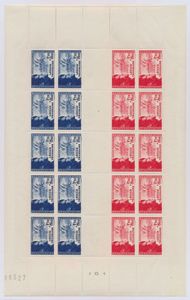 F 565 Légion Tricolore in volledig vel van 20 zegels, zm (Yv. €280)