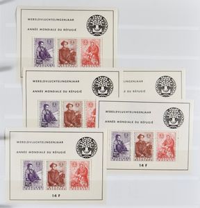 1960/2012 Samenstelling diverse uitgiften in ringklasseur, w.o. BL 32 (5x), boekjes nominaal, NA, zm