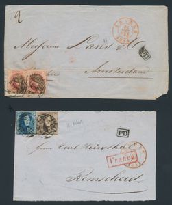 Verzamellotje van brieven en PWST, +100 stuks, vanaf klassieke periode, enkele leukere stukken wo. W.O. I, relais stempels, etc., zm/m
