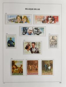 1969/2001 Verzameling + samenstelling in 2 Davo albums en 2 insteekboeken, waarbij blokken en boekjes, ook dubbels, zm/m