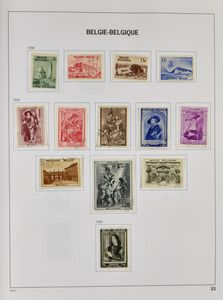 1858/2004 Verzameling in 3 Davo albums, waarbij reeksen en nominaal *, zm/m/ntz