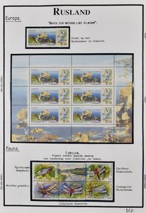 1970/2001 Verzameling in 5 albums, incl. blokken en velletjes, voornamelijk postfris, enorm aantal reeksen, zm