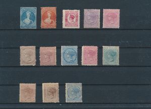 1864/1885 Nice group of unused classics, with or without gum, including better stamps, few faults, but mainly fine, vf/f/to be checked (High catalogue value)