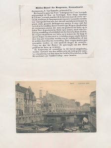 1913/1940, telegraafkantoor Gent (Midden - Gent C), kleine studie met 1 ZK, 5 telegrammen en 3 zegels, zm/m