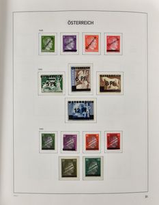 1945/2002 Mooie, vergaand volledige verzameling in 2 Davo albums, postfris vanaf 1979, inclusief strafport, etc., kleinbogen, zm