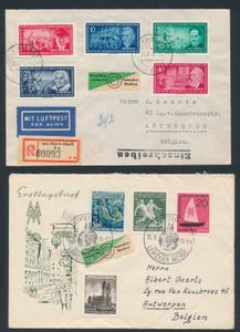 Accumulation +/-500 letters 50s and 60s, including registered letters, vf/f