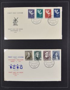 1936/1982 Mooie en zeer uitgebreide verzameling FDC's met voorlopers vanaf 1936 t.e.m. 1982, betere enveloppen w.o. E1, E2, E3, E4, E6 met adres in mooie kwaliteit, zm