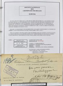 1906/1990 Verzameling documenten (studie) van Bruxelles - quartier Léopold (Q.L.) - Bruxelles Léopold wijk, prachtig en zeldzaam, in ringklasseur, zeer mooi opgesteld met documentatie, zm