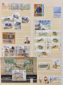 1858/2006 Samenstelling diverse uitgiften in 3 insteekboeken, 1 album, op albumbladen + aantal HK, zm/m/ntz